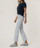 Kelsey High Rise Ankle Flare in Optic White