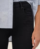 Donna High Rise Ankle Skinny in Black