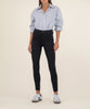 Donna High Rise Ankle Skinny in Black