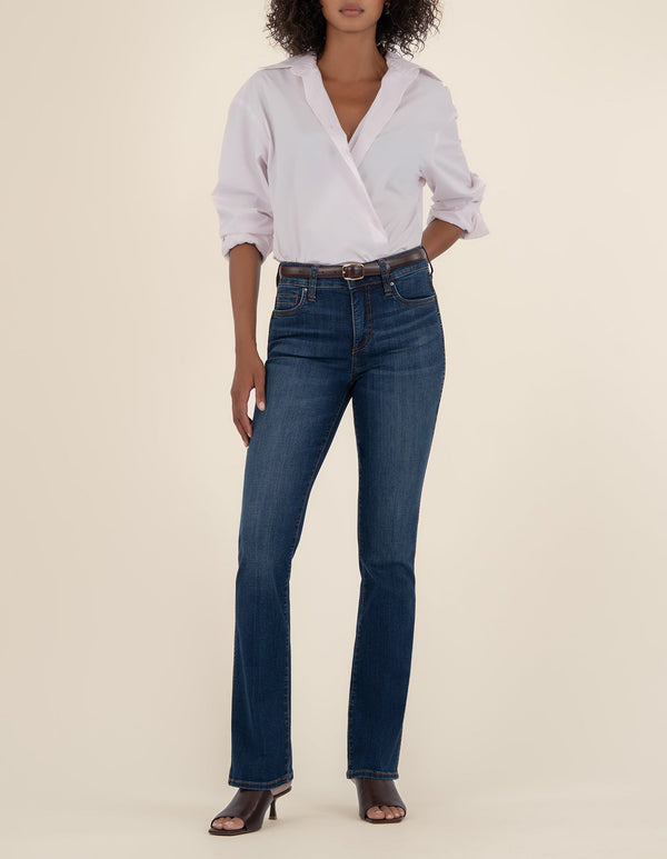 Natalie High Rise Bootcut in Monument Wash