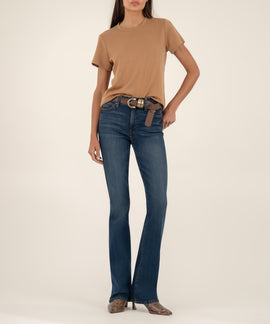 Natalie High Rise Bootcut, Long Inseam in Zen Wash