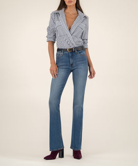 Natalie High Rise Bootcut in Interactive Wash