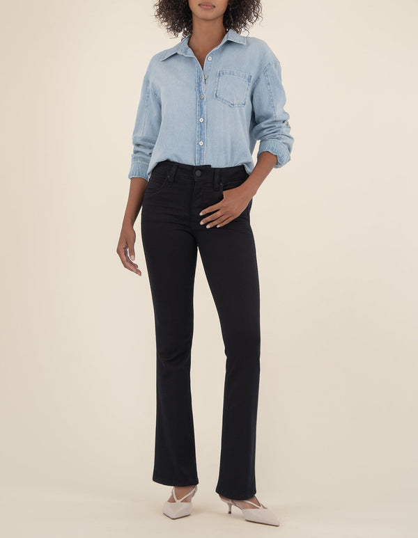 Natalie High Rise Bootcut in Black