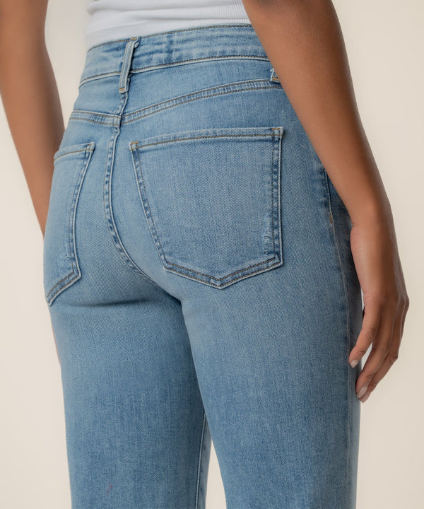 Elizabeth High Rise Crop Straight, Exclusive in Fair Wash
