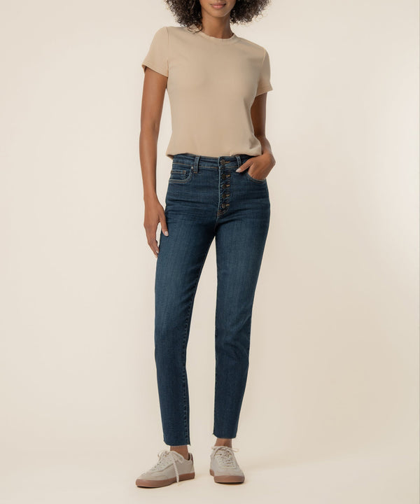 Rachael High Rise Mom Jean, Exclusive in Royal Wash