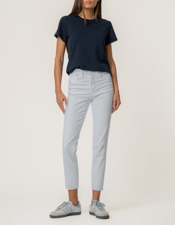 Rachael High Rise Mom Jean in Optic White
