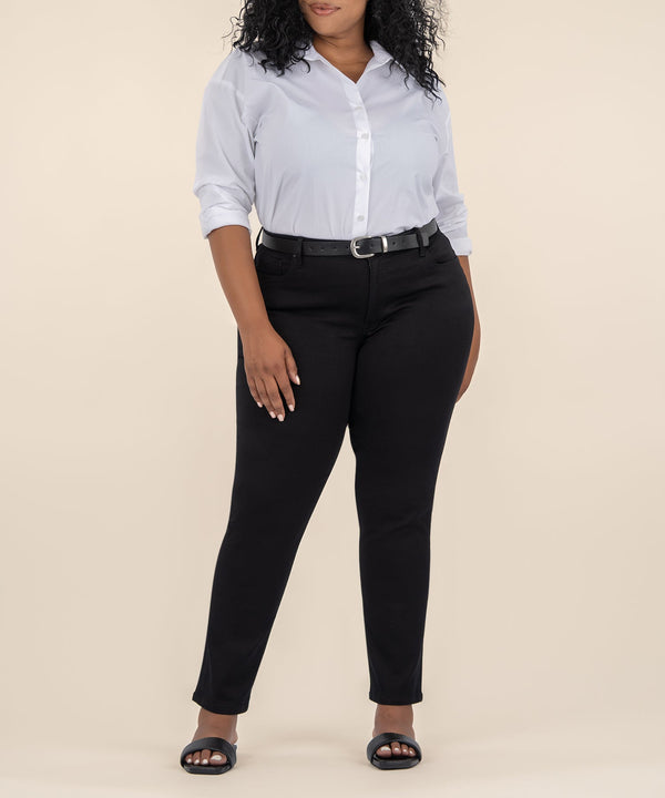 Reese High Rise Ankle Straight, Plus in Black