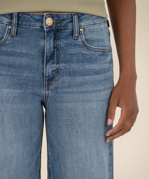 Jean High Rise Wide Leg Pant in Ablaze Wash