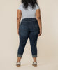 Amy Mid Rise Crop Straight, Plus in Acknowledging Wash