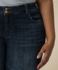 Amy Mid Rise Crop Straight, Plus in Acknowledging Wash