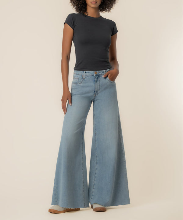Blake High Rise Super Wide Leg in Transcendent Wash