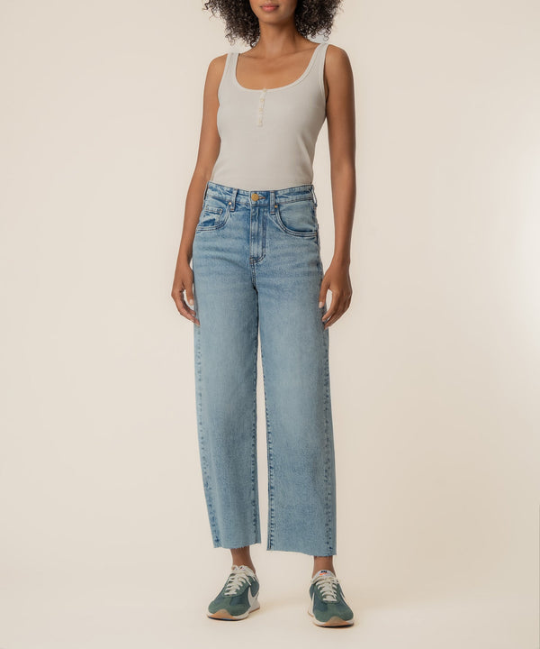 Gwen High Rise Wide Leg in Well Wash