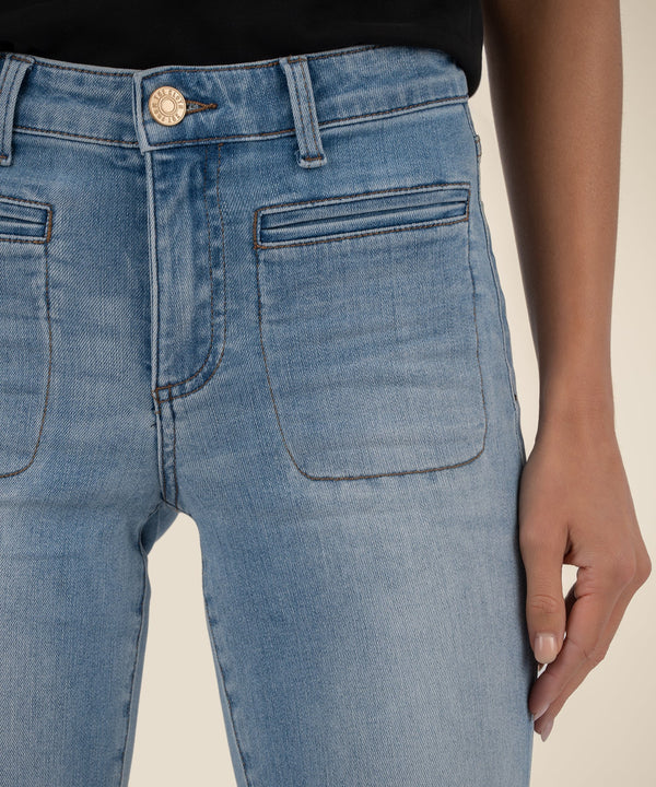 Amy Crop Straight Leg in Valor Wash