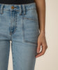 Kelsey High Rise Ankle Flare, Petite in Cure Wash