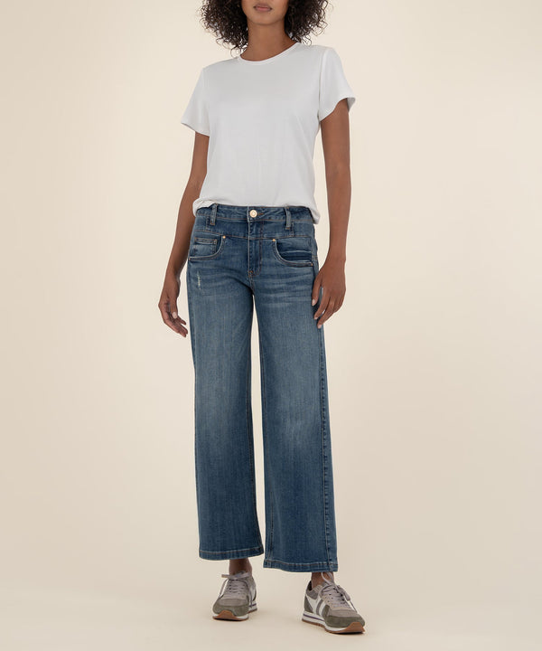 Jean High Rise Wide Leg, Petite in Instructive Wash