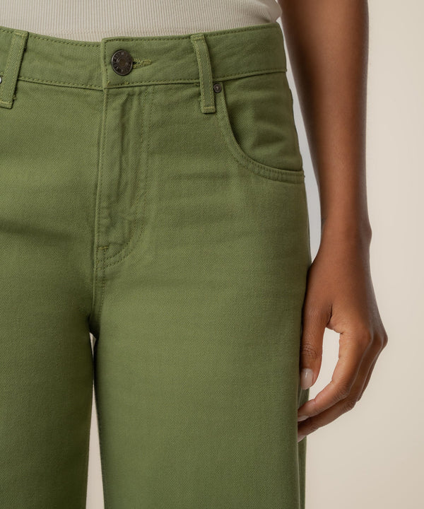 Selena Baggy Low Rise Straight Leg, Exclusive in Dill