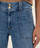 Kelsey High Rise Ankle Flare, Long Inseam in Spellbinding Wash