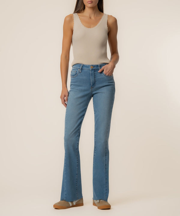 Kelly High Rise Flare in Zest Wash