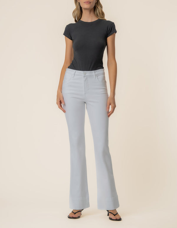 Stella High Rise Flare in Optic White