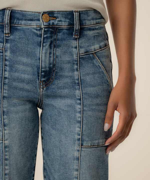 Avery High Rise Straight Leg, Exclusive in Eager Wash