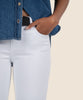 Diana Mid Rise Relaxed Fit Skinny in Optic White