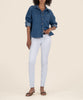 Diana Mid Rise Relaxed Fit Skinny in Optic White