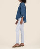 Diana Mid Rise Relaxed Fit Skinny in Optic White