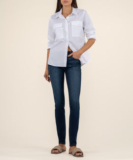 Diana Mid Rise Relaxed Fit Skinny in Systematic Wash