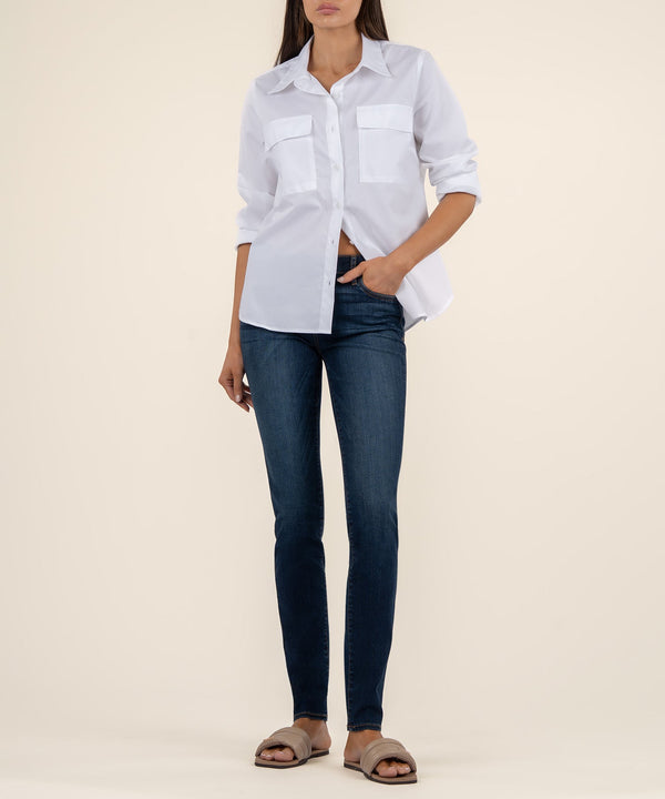 Diana Mid Rise Relaxed Fit Skinny in Systematic Wash