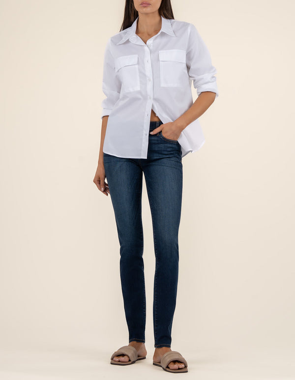 Diana Mid Rise Relaxed Fit Skinny in Systematic Wash
