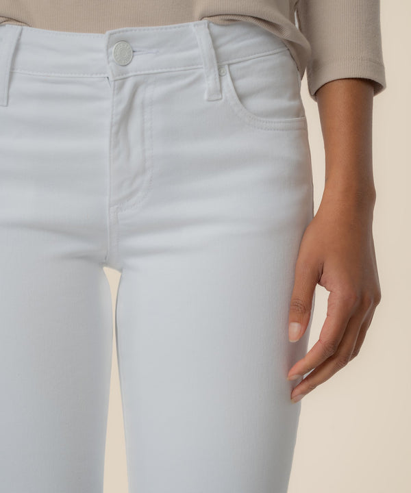 Catherine Mid Rise Boyfriend in Optic White