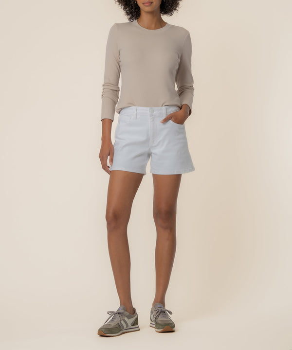 Jane High Rise Short in Optic White