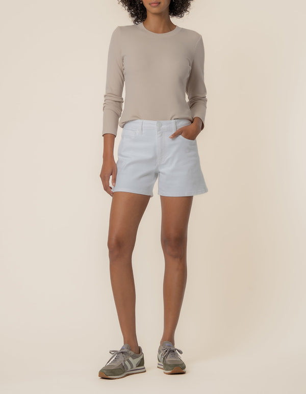 Jane High Rise Short in Optic White