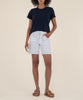 Holly High Rise Bermuda Short in Optic White