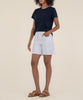 Holly High Rise Bermuda Short in Optic White
