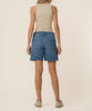 Holly Stripe High Rise Short in Relax Wash