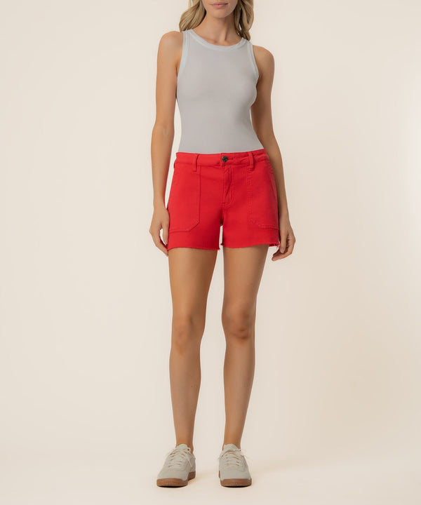 Jane High Rise Short in Tomato
