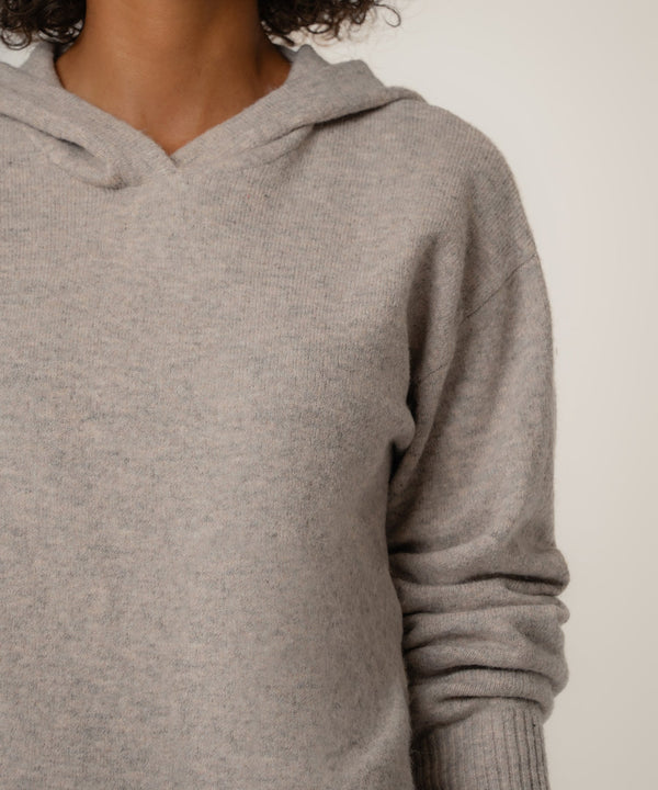 Linden Hoodie Pullover in Taupe
