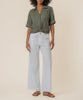 Rebel Linen Knot Front Shirt in Seaweed