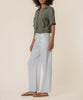 Rebel Linen Knot Front Shirt in Seaweed