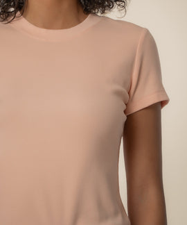 Langley Rib Top in Sherbert