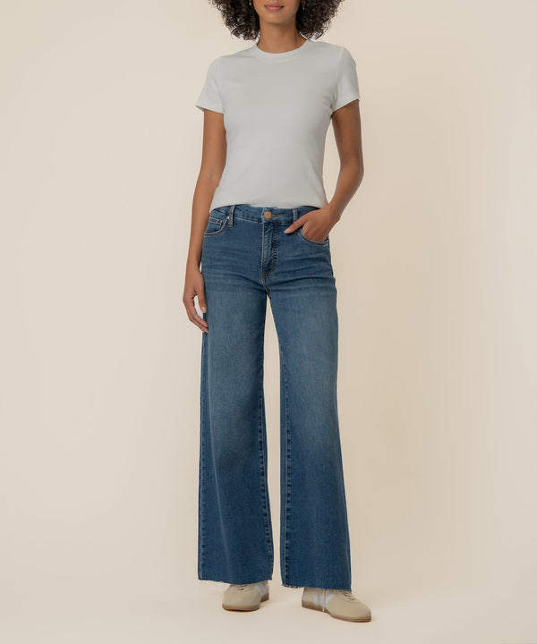 Langley Rib Top in White