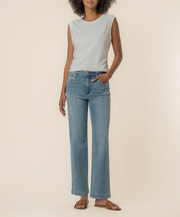 Rayna Banded Tank in Ivory