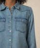 Posey Denim Shirt in Addressed Wash