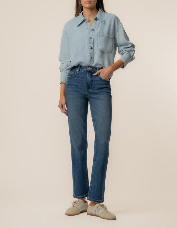 Alyssa Denim Shirt in Zappy Wash