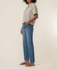 Aida Stripe Top in Golden/Off White