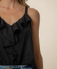 Carmen Sleeveless Top in Black