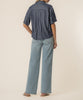Brenda Stripe Boxy Shirt in Indigo/White