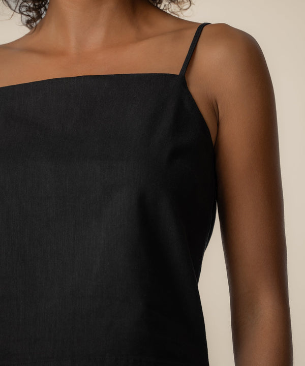 Kerri Spaghetti Strap Top in Black