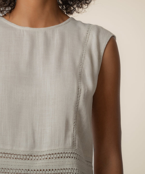 Carly Tank Top in Natural